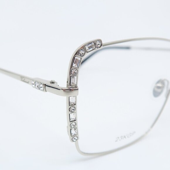 Paul Vosheront PV 625 C2 23K Gold Plated Silver & Crystals New Women Eyeglasses. - Picture 5 of 11